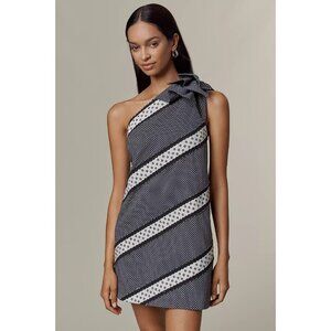 Maeve One-Shoulder Embellished Mini Dress XL